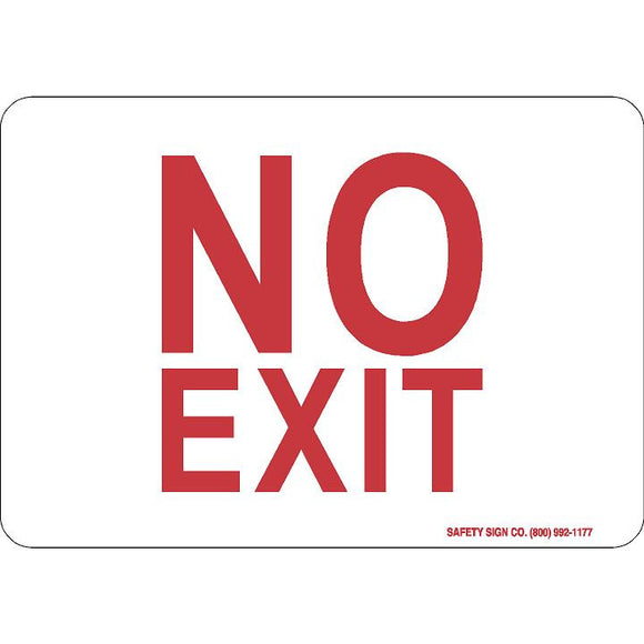NO EXIT (RED/WHITE)