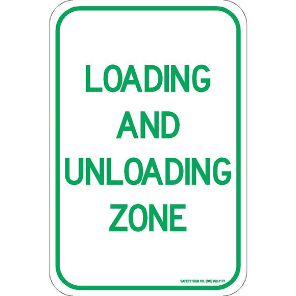 LOADING AND UNLOADING ZONE SIGN