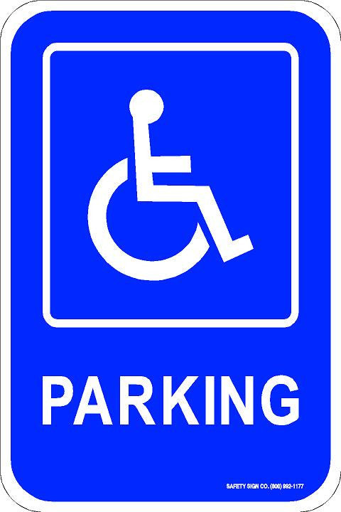 ADA PARKING SIGN (WITH GRAPHIC)