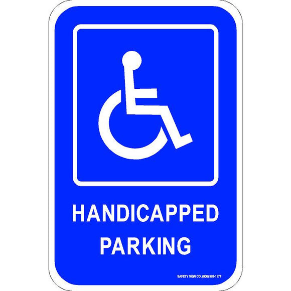ADA HANDICAPPED PARKING SIGN (WITH GRAPHIC)