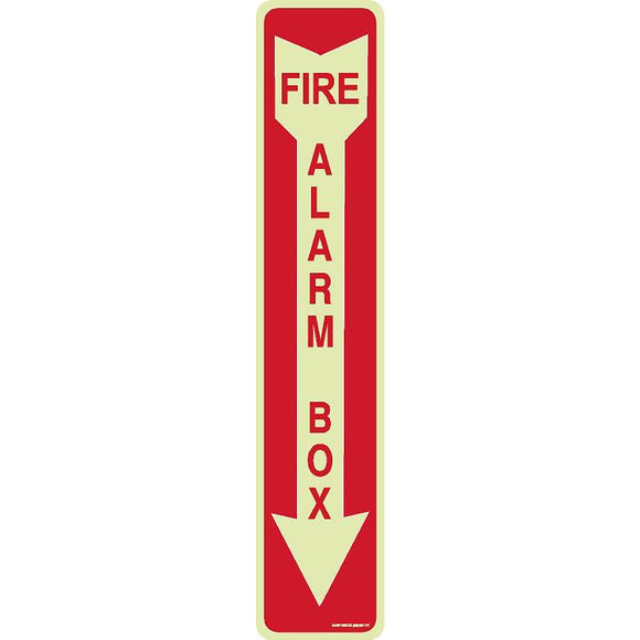 FIRE ALARM BOX SIGN (DOWN ARROW)