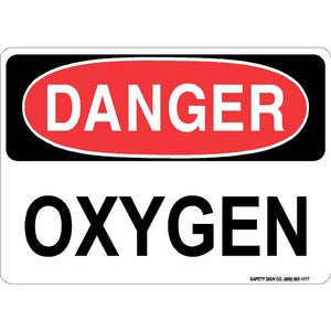 DANGER OXYGEN SIGN