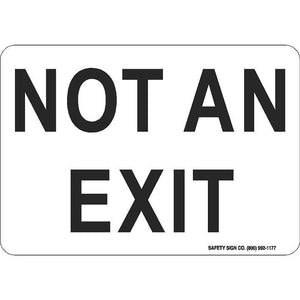 NOT AN EXIT (BLACK/WHITE)