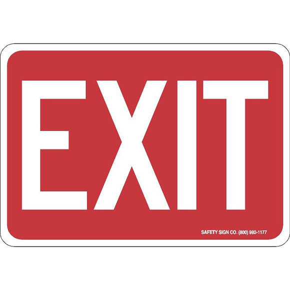 EXIT (WHITE/RED)