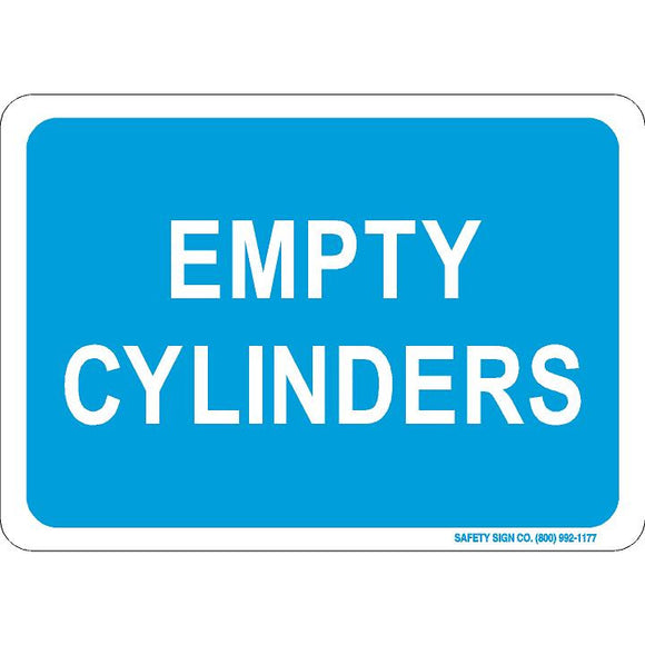 EMPTY CYLINDERS SIGN