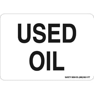 USED OIL SIGN