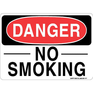 DANGER NO SMOKING SIGN