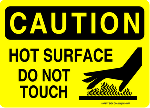 CAUTION HOT SURFACE DO NOT TOUCH