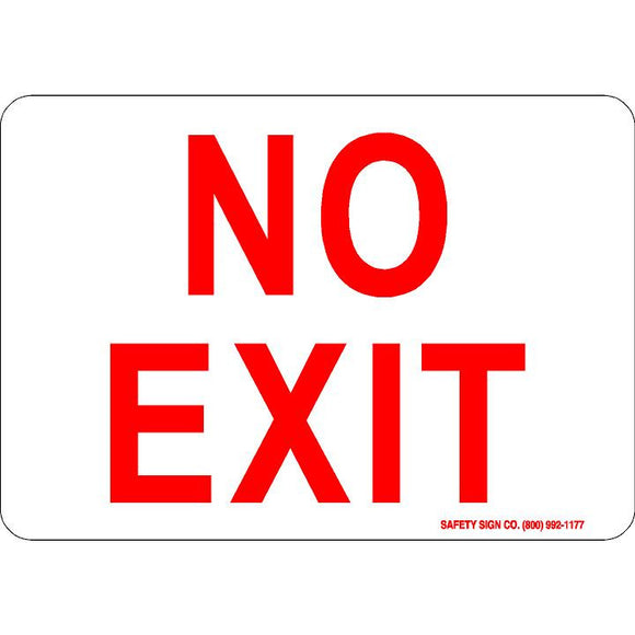 NO EXIT (RED/WHITE)