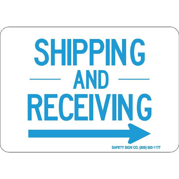 SHIPPING-AND-RECEIVING (RIGHT ARROW)(BLUE/WHITE)