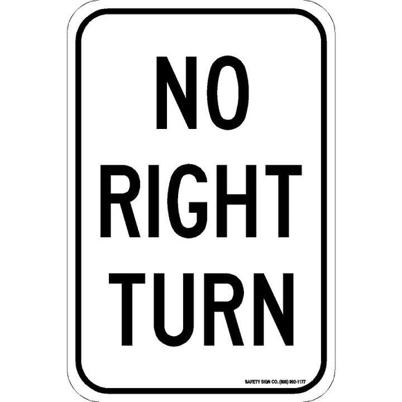 NO RIGHT TURN SIGN