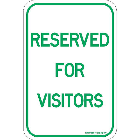 RESERVED FOR VISITORS SIGN