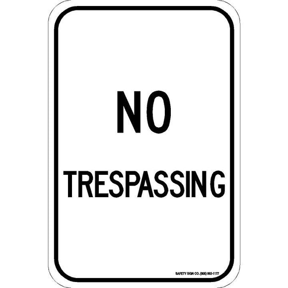 NO TRESPASSING SIGN