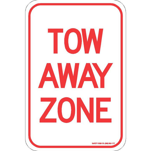 TOW AWAY ZONE SIGN