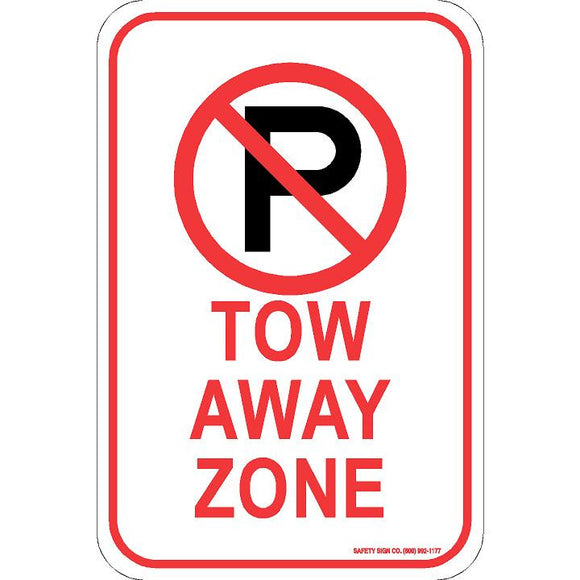 (NO PARKING GRAPHIC) TOW AWAY ZONE SIGN