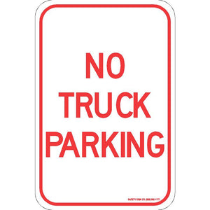 NO TRUCK PARKING SIGN