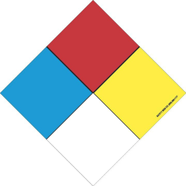 SmartSign NFPA 704 - Ratings (3,0,0) Label | 13.8 Costa Rica