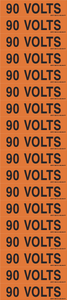 90 VOLTS PIMAR® Vinyl Press On Label (10 PACK)