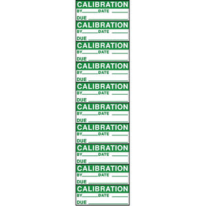 CALIBRATION Press On Paper Label (10 Labels per Card)