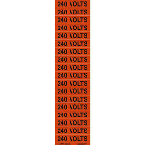 240 VOLTS PIMAR® Vinyl Press On Label (10 PACK)