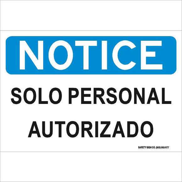 AVISO SOLO PERSONAL AUTORIZADO (STALAR® Vinyl Press On)
